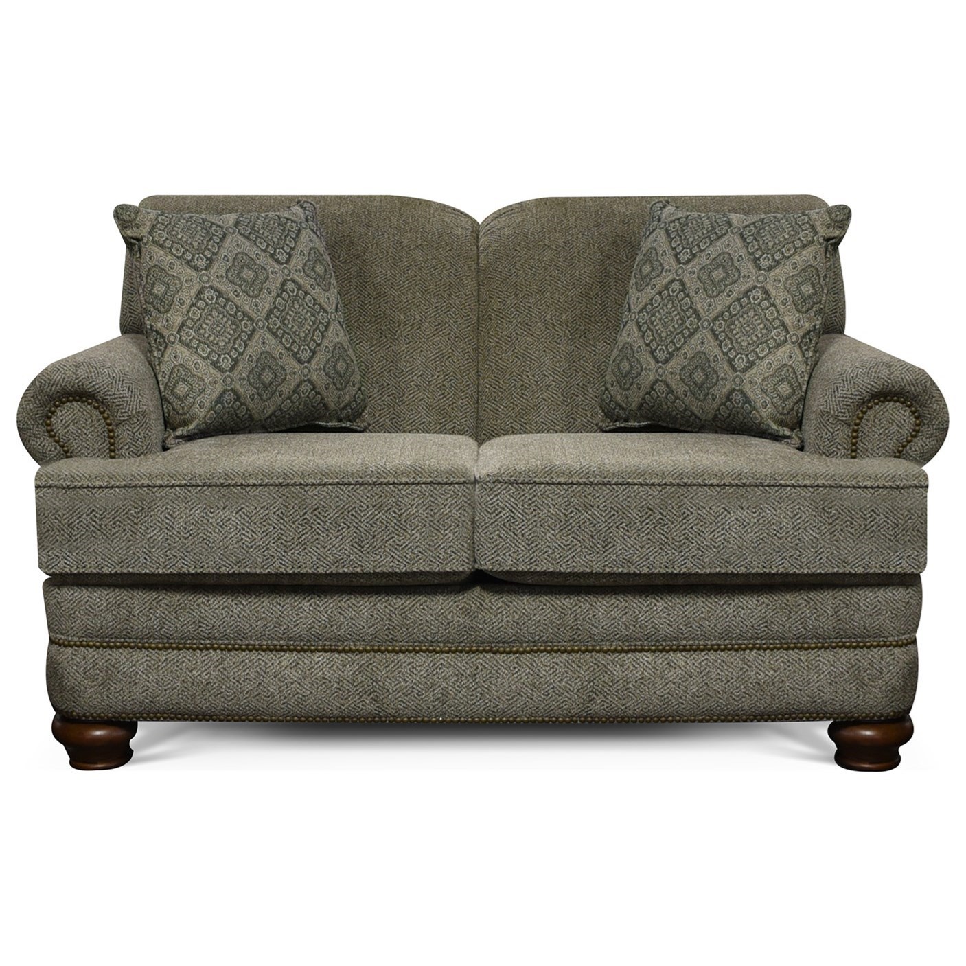 England Reed Traditional Loveseat with Nailhead Trim Howell Furniture